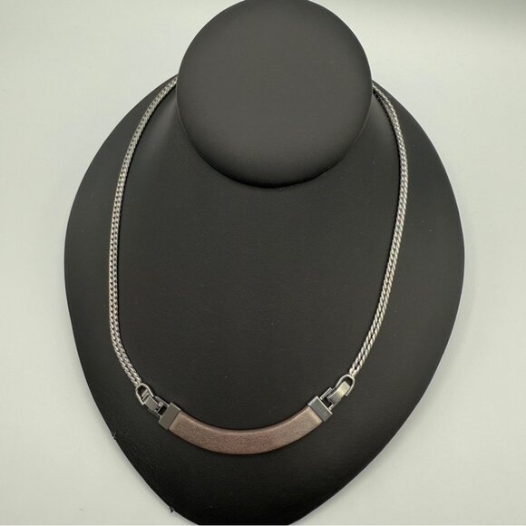 Stella & Dot KEEP Collective Reversible Leather Necklace - Picture 2 of 13